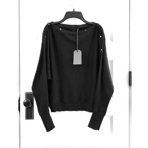 Christina Haack All Saints Elle Snap Dolman Sweater